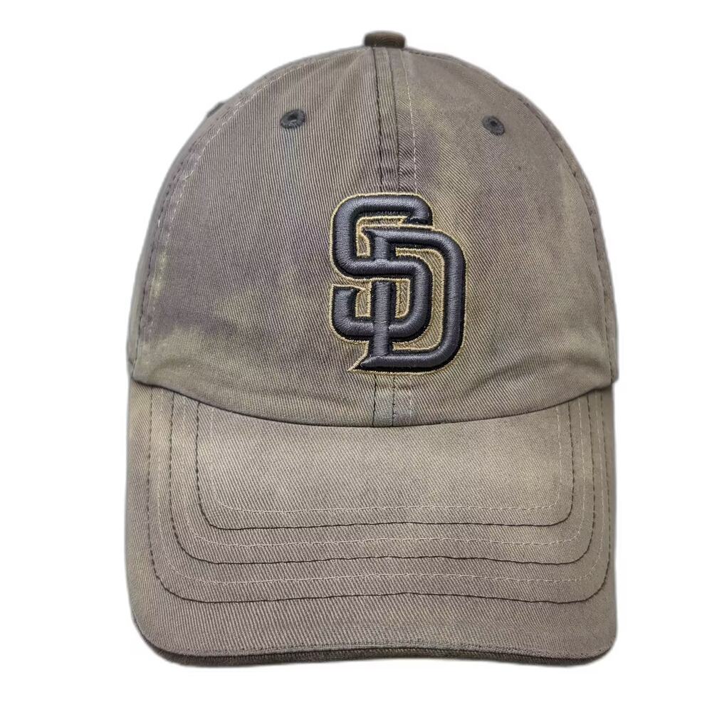 San Diego Padres MLB Twins Enterprise Baseball Cap Gray One Size SD Logo Fitted